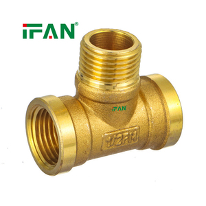 IFAN OEM Raccords de tuyauterie en laiton pour eau, 1/2"-2", coudes, tés, raccords à douille, raccords à filetage - Product Image 3