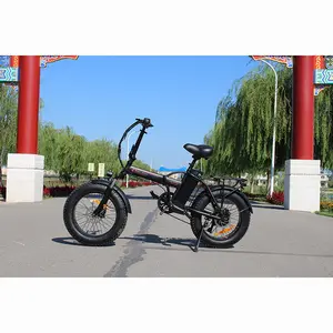 750W 48V 14ah Aluminium Frame Full Suspension Opvouwbare Fat Tire Elektrische Fiets Fat Tire Bike350w Mini Elektrische 20 inch Vet Fiets