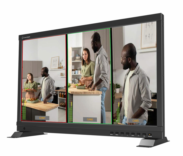 For 21.5inch IPS LCD New High Brightness 1000nits SDI Multiview Monitor with Built-in Speaker