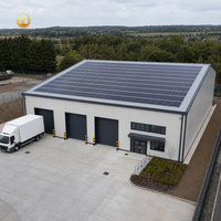Nave Industrial Metálica Personalizada con Energía Solar y Grúa para Taller de Estructuras de Acero