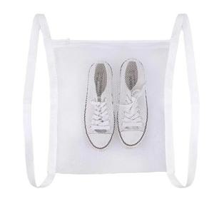 Sac de lavage pour chaussures en maille épaisse avec fermeture éclair, personnalisable avec logo, lavable et compatible lave-linge - Product Image 6