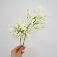 Fleurs d'Agapanthus en Soie Effet Naturel pour Mariage, Décoration Intérieure Style Nordique, Aménagement Floral Doux