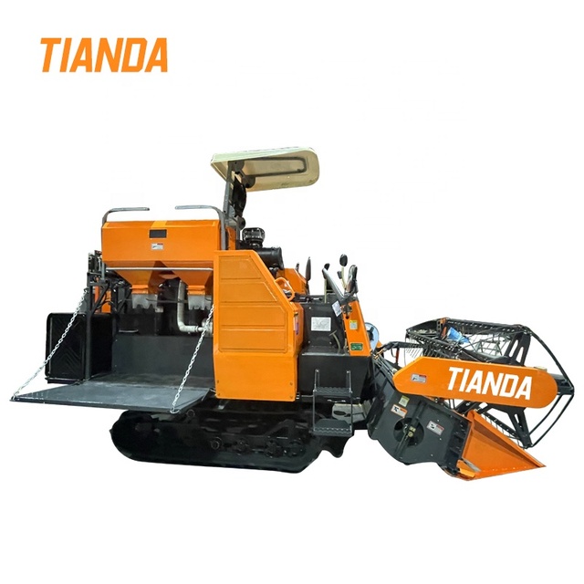 Mini Grain Harvester 4LZ-6.0 88-112HP Combine Harvester with Gear Drive High Efficiency for Rice Wheat Corn Paddy Farmland