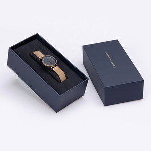 <b>Watch</b> Box with Velvet Interior Protective Storage <b>Case</b> for Single Wristwatch Display and Travel - Product Image 1