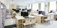 Ensemble table et chaise d'ordinateur pour étudiants, bureau PC pour lycée / université, mobilier de salle de classe informatique, salle multimédia