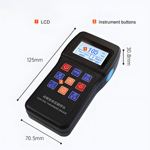 Alat Ukur Ketebalan Lapisan Cat Film Kering Digital Profesional, Cangkang Plastik ABS, Rentang 0~1250m, Presisi 0.1m, USB - Product Image 3