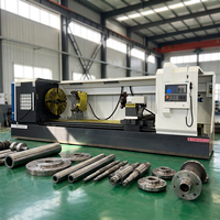 Tour CNC horizontal à broche unique grande taille CK61125X4000, robuste, 3 axes, système allemand