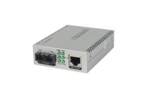 Convertisseur de média fibre optique Gigabit 2 ports 10/100/1000M RJ45 vers double port monomode 1110-SCX-O - Product Image 2