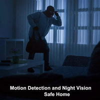 Cámara de Seguridad Inteligente TUYA Multiusos para el Hogar con Visión Nocturna, Detección de Movimiento y Control por Aplicación, Fácil Instalación