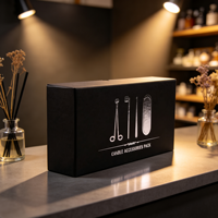 Kit de Soins pour Bougies Parfumées de Luxe 3 Pièces Marque Privée OEM – Plateau à Bougies, Coupe-Mèche et Éteignoir Personnalisables – Décoration Maison Moderne