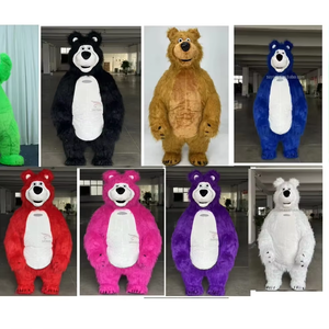 Costume da Mascotte <span class=keywords><strong>Orso</strong></span> <span class=keywords><strong>Masha</strong></span> Personalizzato XL, Abbigliamento Gonfiabile per Adulti Ispirato al Cartone Animato per Feste e Promozioni - Product Image 1