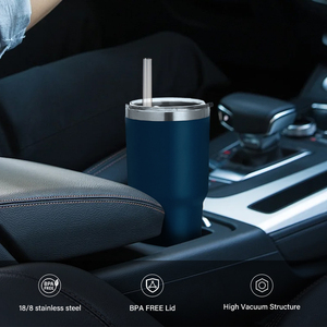 <span class=keywords><strong>Gobelets</strong></span> Isothermes à Café et Tasses de Voyage en Acier Inoxydable de 20 oz et 30 oz à Double Paroi, Revêtement Poudre, Avec Logo Personnalisé – Vente en Gros - Product Image 6
