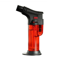 Yiwu Qianxun gros pas cher barbecue cuisine grande couleur flamme butane jet flamme torche gaz coupe-vent rechargeable briquet
