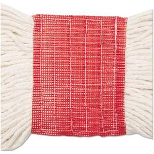 Boardwalk BWK503WHCT 5 pouces. Tête de balai serpillère Super Loop en coton/fibre synthétique – Grande taille blanche (12/carton) pour le nettoyage domestique - Product Image 2