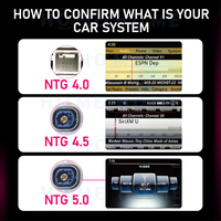 Sistema de Control Central para Automóvil con Android 14, Compatible con DSP, GPS, CarPlay Inalámbrico para Mercedes a CLA GLA 2013-2018