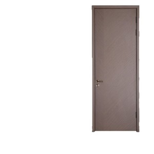 Porte en bois massif minimaliste avec surface finie et design à ouverture latérale - Product Image 4