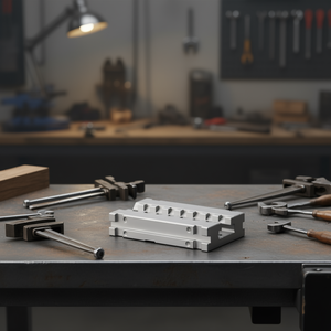 Ttake Modular Vise Extension Module For <b>Bench</b> Vises With Adjustable Clamp Jaw 100 Mm Length - Product Image 3