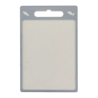 Planche à découper antidérapante et antibactérienne double face en acier inoxydable de 1,1 cm d'épaisseur avec poignée, compatible lave-vaisselle, vente en gros