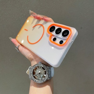 เคสโทรศัพท์มือถือแบบใสกันกระแทกพร้อมแม่เหล็กสีสันตัดกันสำหรับ Samsung S26 S23 S24 S25 Ultra รองรับการชาร์จไร้สาย ขายส่ง - Product Image 6