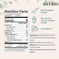 Emballage de sac personnalisé de marque privée BSTBIO Poudre de matcha biologique de qualité cérémonielle certifiée USDA