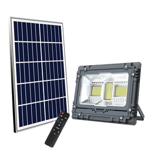 ไฟสปอร์ตไลท์โซลาร์เซลล์กลางแจ้งแบบตั้งพื้น อลูมิเนียม IP67 ความสว่างสูง 300W/500W/800W แสงขาว 6000K มุมลำแสง 120 องศา รุ่น WD-8300 ความสว่างสูง - Product Image 1