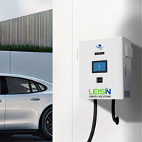 Chargeur mural DC pour véhicules électriques 20kW 30kW 40kW, borne de recharge rapide CCS2 à une seule prise, chargeur commercial OCPP