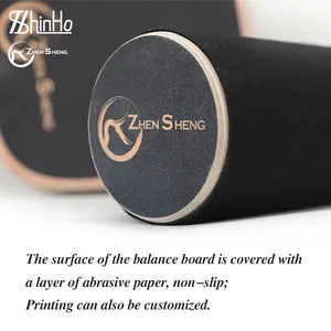 Zhensheng деревянная балансировочная доска, тренажер, скейтборд с роликом