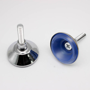 Pieds de meubles réglables M8 M10 en alliage de zinc, base antidérapante de 45mm 59mm, vis pour table, étagère, chaise, design minimaliste - Product Image 2