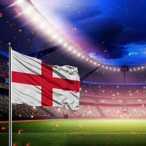 In Stock 3x5 FT 90x150cm Outdoor Events Flying Style Silk <b>Screen</b> Printed Polyester St.George's Cross England Flag - Product Image 5