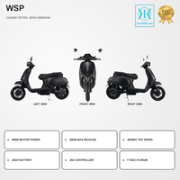 Fabrieksdirecte verkoop 60V 800W elektrische scooter voor volwassenen, 20AH loodzuurbatterij, 60km bereik, schijfrem, hot sell