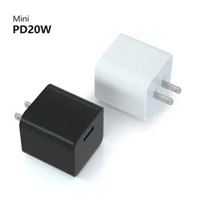2022 New Arrival Mini 20w Pd Wall Charger Usb C Charger Adapter For Iphone 12 For Samsung Portable Charger