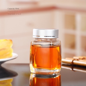 Bán Buôn Nasin Nhà Bếp Kín Trong Suốt Dày Rộng Miệng Vuông 180Ml <span class=keywords><strong>280Ml</strong></span> 360Ml 500Ml 750Ml Mật Ong Thủy Tinh Lưu Trữ Lọ - Product Image 6
