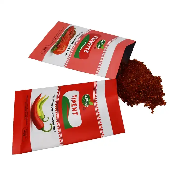 Impressão digital OEM Food Spice Temperos Secos Food Powder Heat Seal Packaging Pouch Bag