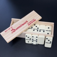 Lot de 28 dominos en mélamine, jeu de société classique de poche, sans logo (personnalisation en résine prise en charge)