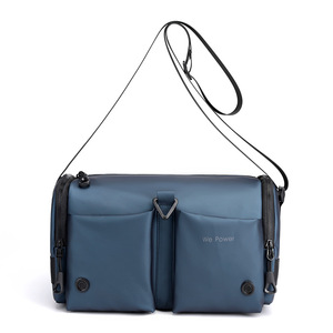 Sac à bandoulière décontracté pour homme, grande capacité, multi-poches, en nylon imperméable, fermeture éclair, meilleur prix, tendance - Product Image 2