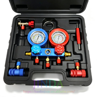 Connecteur rapide de climatisation pour excavatrice, ouvre-bouteille de réfrigérant haute et basse pression, manomètre de pression de tube, boîte à outils