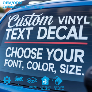 Autocollant de voiture personnalisé de haute qualité, résistant aux UV, non-décolorant, avec logo - Product Image 1