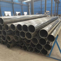 Tubo Redondo de Acero Laminado en Frío de Gran Diámetro A36, Tubería de Acero al Carbono con Acabado Negro para Construcción