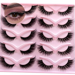 New Design Foxy Winged Cat Eye <b>Lashes</b> Angel Wing Natural Silk <b>Lash</b> Faux <b>Mink</b> fox Fluffy Eye <b>Lashes</b> - Product Image 5