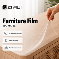 Film de protection transparent mat en TPU 7,5 mil pour meubles de maison, film auto-cicatrisant imperméable pour fenêtres de meubles, vente en gros d'usine