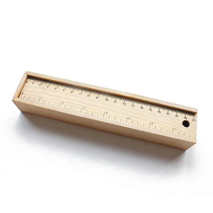 personalized customized wooden pencil box wooden pencil case color pencil