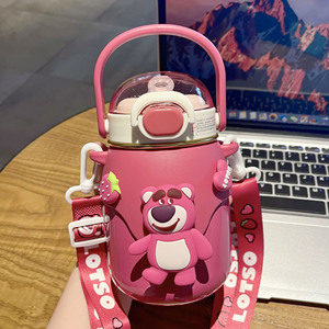 Linda Botella de Agua de Acero Inoxidable con Aislamiento al Vacío, Diseño de Panda de Dibujos Animados, Regalo de Regreso a la Escuela para Niños, 820 ml, Venta al por Mayor - Product Image 6