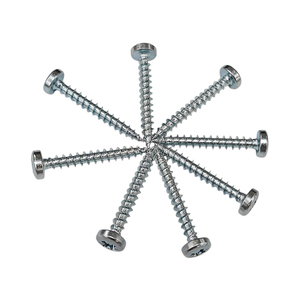 Tornillos para aglomerado M4.5 x 25mm, cabeza alomada, chapado simple, tornillo autorroscante para madera y aglomerado, acero al carbono C1022, Homn Reen - Product Image 1