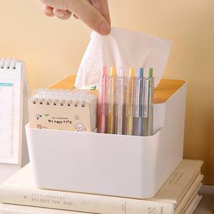 Multifunctional Desktop Wooden Tissue Box Large Size Thickened Storage Home Living Room <b>Coffee</b> <b>Table</b> Use - Product Image 4