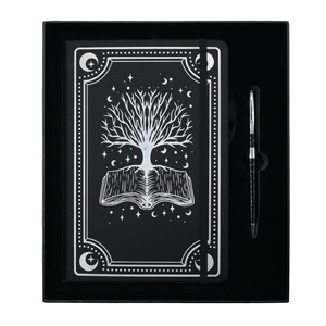 Cahier de notes à couverture rigide personnalisé de 224 pages au format A5, pages numérotées doublées en cuir PU 100g avec reliure à coudre - Product Image 2