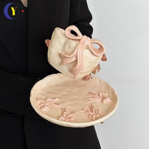 Bol en céramique de luxe le plus vendu avec nœud décoratif – Ensemble de bols à riz et soupes – Vaisselle haut de gamme - Product Image 3