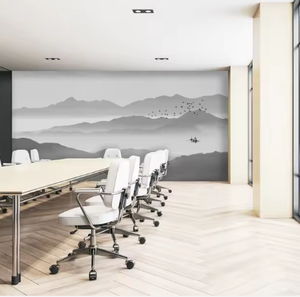 Papier peint 3D noir personnalisé pour la décoration murale de la maison et des restaurants Nouveau produit - Imperméable Style chinois <span class=keywords><strong>Etagere</strong></span> Murale - Product Image 5