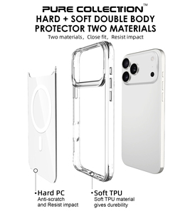 Cover Posteriore <span class=keywords><strong>Trasparente</strong></span> per iPhone 17 Pro Max, Ricarica Wireless Magnetica, <span class=keywords><strong>Custodia</strong></span> Leggera e <span class=keywords><strong>Trasparente</strong></span> per Cellulare <span class=keywords><strong>Apple</strong></span> 18 - Product Image 4