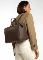Sac à couches portable en cuir végétalien de voyage de luxe en usine pour bébé sac à dos avec matelas à langer pour femmes