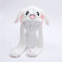 Cappello con Orecchie di Coniglio in Peluche, Giocattolo con Airbag e LED, Regalo Trendy